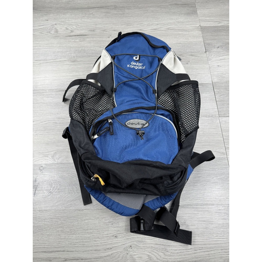 Deuter KangaKid Baby Child Carrier Backpack System Lumbar Hiking Blue Black